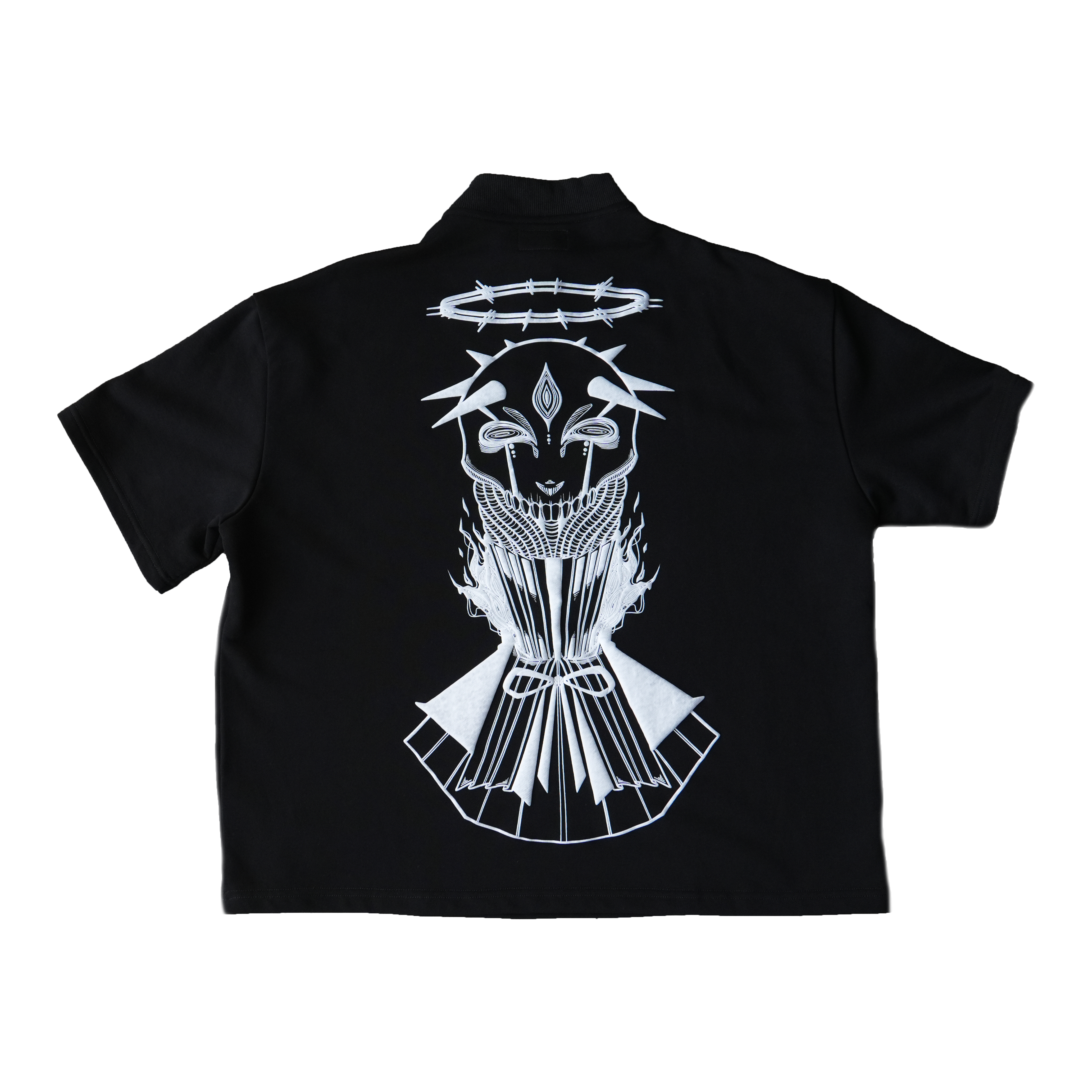 "ONYX PENDANT ZIPPER TEE"