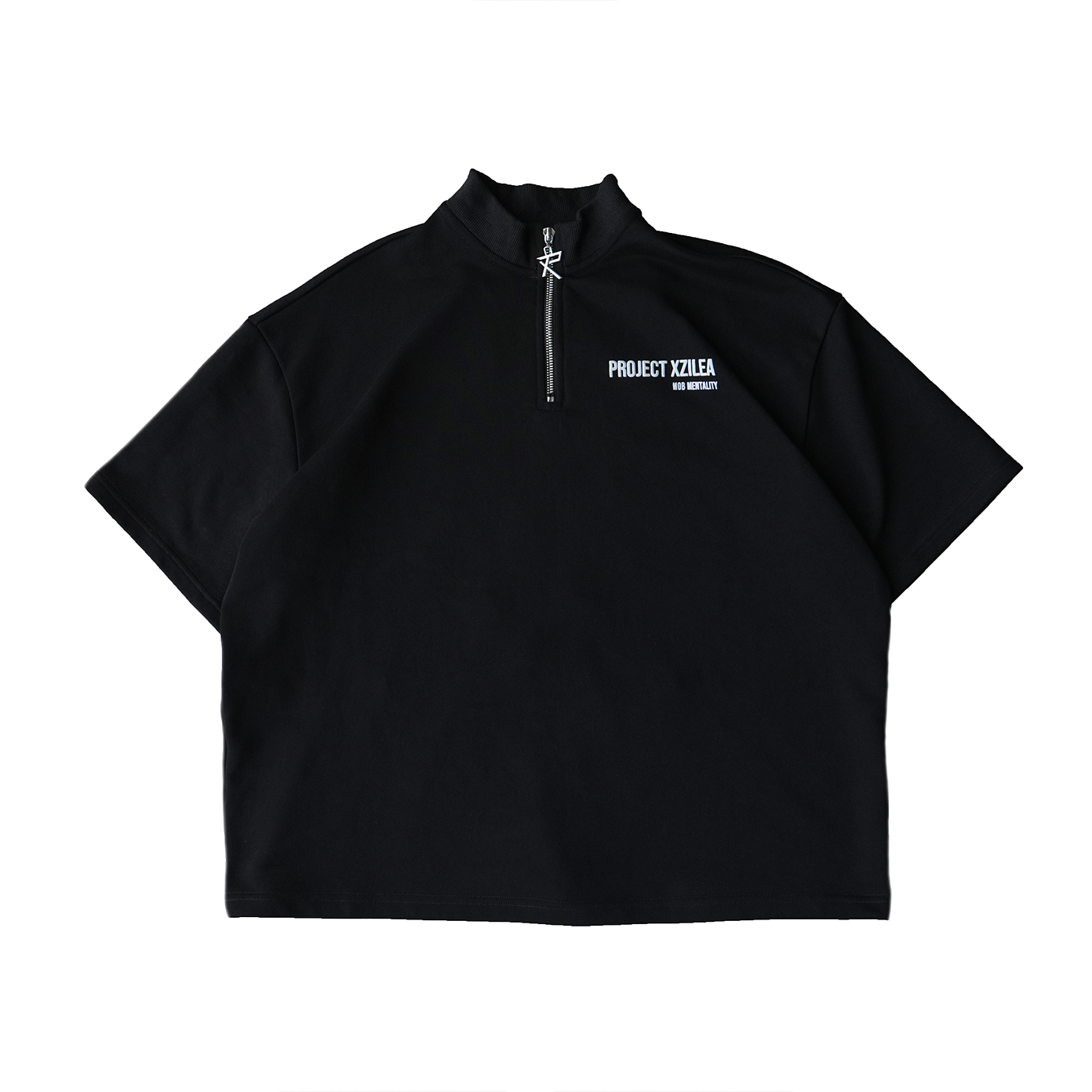"ONYX PENDANT ZIPPER TEE"